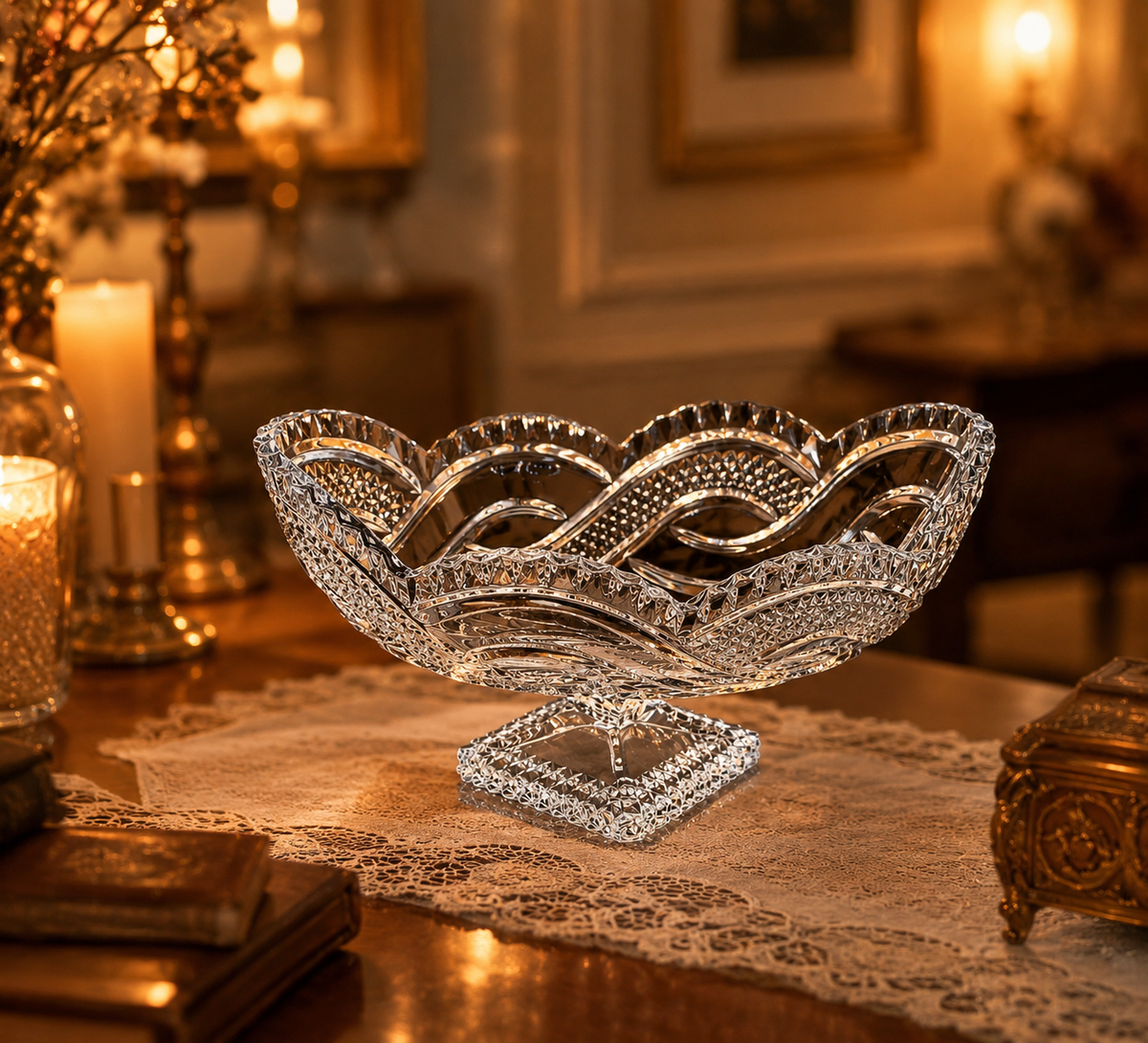 Coupe Royale sur Pied – Cristal de Bohême