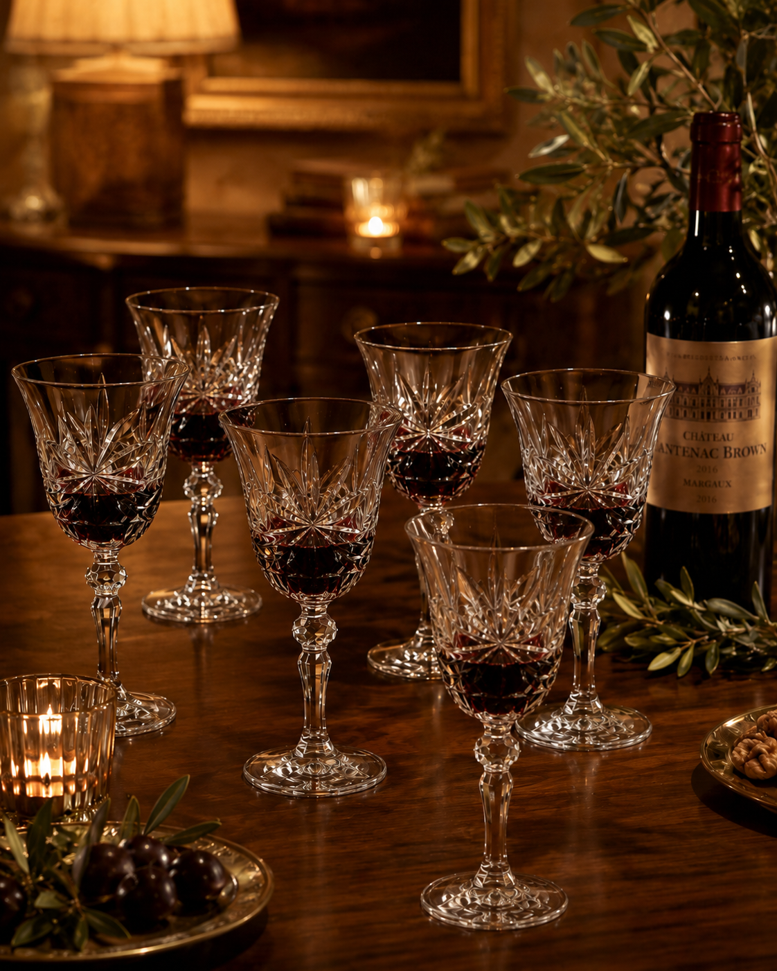 Coffret 6 Verres à Vin Ribbon 220 mL – Cristal de Bohême
