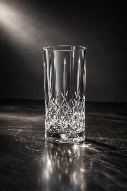 Set de 6 Verres à Eau Tumbler – Cristal de Bohême