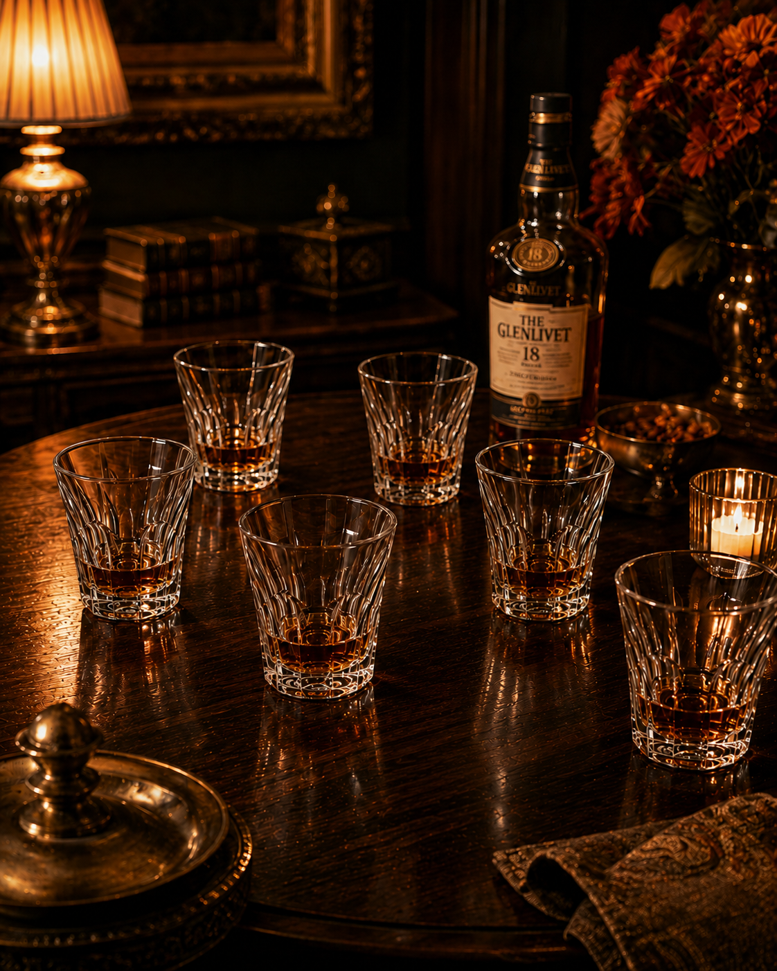 Coffret 6 Verres à Whisky Vortex – Cristal de Bohême