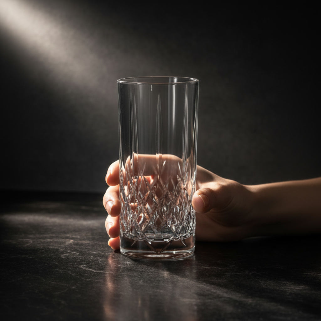 Set de 6 Verres à Eau Tumbler – Cristal de Bohême